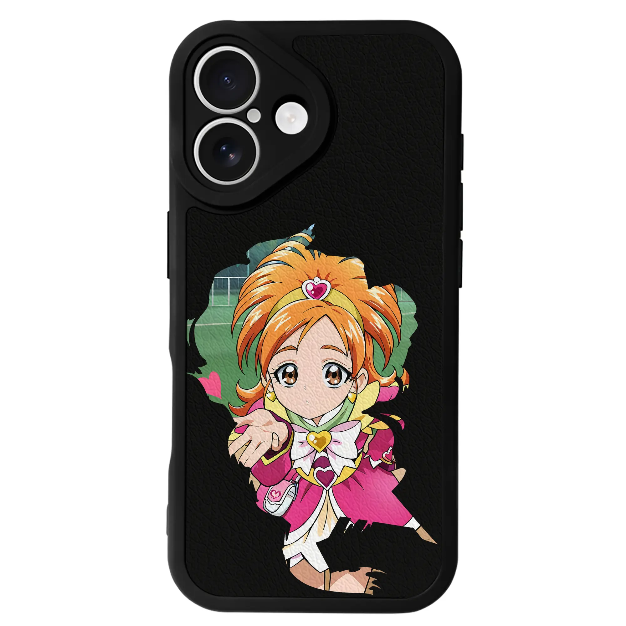 プリキュア グッズ,美墨なぎさ - IPhone 16シリーズ対応 ・ シリコンスマホケース ・ レザー調 ・ 高精度フィット ・ 耐衝撃 ・ ワイヤレス充電対応 ・ 精密カット